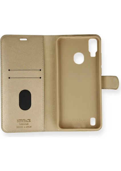 Reeder P13 Blue Kılıf Trend S Plus Kapaklı Kılıf - Gold - KA6756-4899