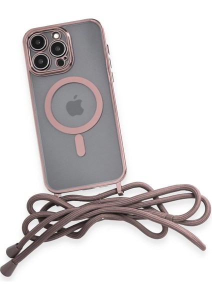 iPhone 13 Pro Max Kılıf Divo Lazer Askılı Magsafe Kapak - Pembe - KA9905-3185 fırsatları