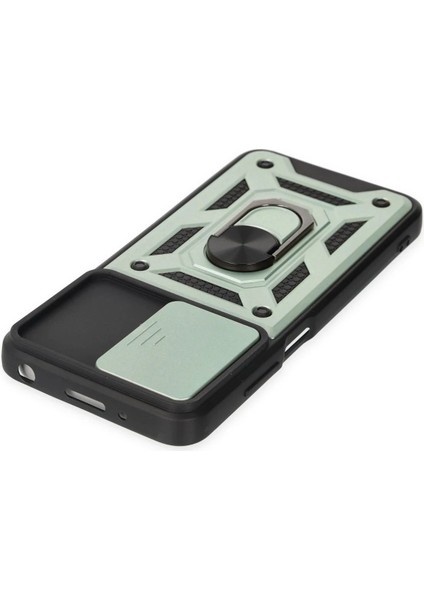 Xiaomi Redmi 10 2022 Kılıf Pars Lens Yüzüklü Silikon - Yeşil - KA8734-3257 fırsatları