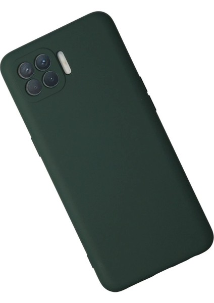 Oppo Reno 4 Lite Kılıf Nano Içi Kadife Silikon - Koyu Yeşil - KA7382-7347 modelleri