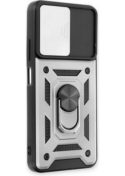 Xiaomi Redmi Note 11T Kılıf Pars Lens Yüzüklü Silikon - Gümüş - KA5193-9552 fiyatları