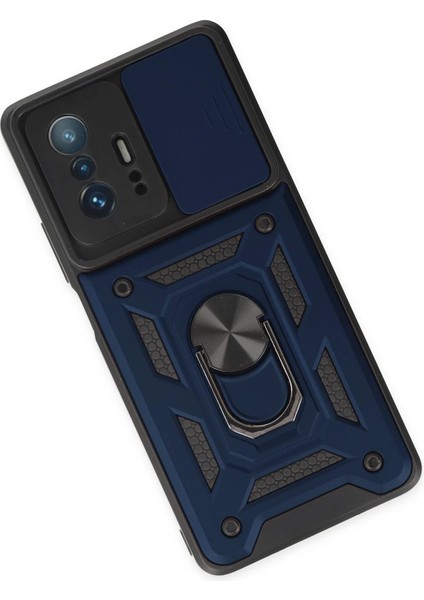 Xiaomi Mi 11T Pro Kılıf Pars Lens Yüzüklü Silikon - Lacivert - KA1851-9762 modelleri