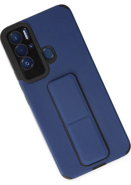 Tecno Pova Neo Kılıf Mega Standlı Silikon - Mavi - KA9339-3280 modelleri