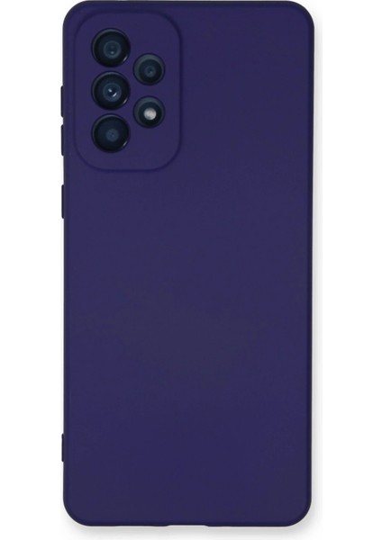 Samsung Galaxy A73 5g Kılıf Nano Içi Kadife Silikon - Mor - KA6351-5717