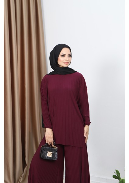 Piliseli Bol Kesim Pantolonlu Takım fırsatları