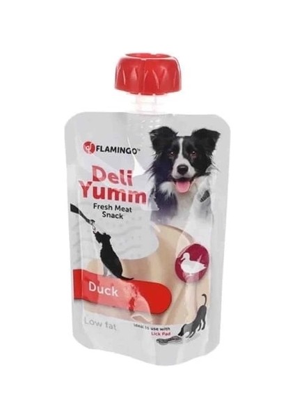 Flamingo Deli Yumm Taze Ördek Etli Sıvı Köpek Ödül Maması 90 gr