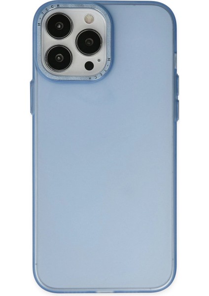 iPhone 13 Pro Max Kılıf Modos Metal Kapak - Mavi - KA3278-9336