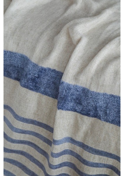 Çift Kişilik Keten Yatak Örtüsü Seti Brulee Denım - Yatak Ortusu fiyatları