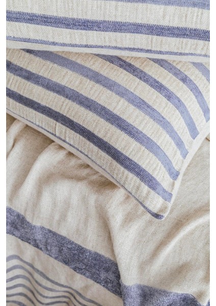 Çift Kişilik Keten Yatak Örtüsü Seti Brulee Denım - Yatak Ortusu modelleri