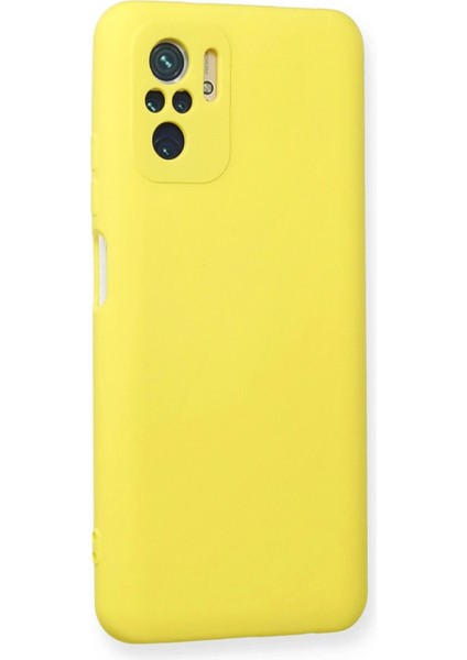 Xiaomi Redmi Note 10 Kılıf Nano Içi Kadife Silikon - Sarı - KA6291-4578 fiyatları