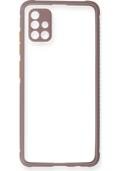 Samsung Galaxy A51 Kılıf Miami Şeffaf Silikon - Açık Mor - KA3686-1052