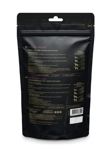 Reflex Snackies Natural Kuzu Etli Küp Tahılsız Köpek Ödül Maması 170 gr fiyatları