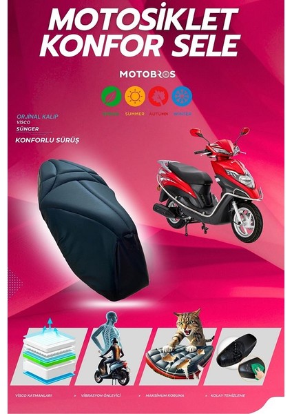 Kanuni Mati Konfor Sele ve Sele Kılıfı Visco Sünger (Kılıf Hediyeli)