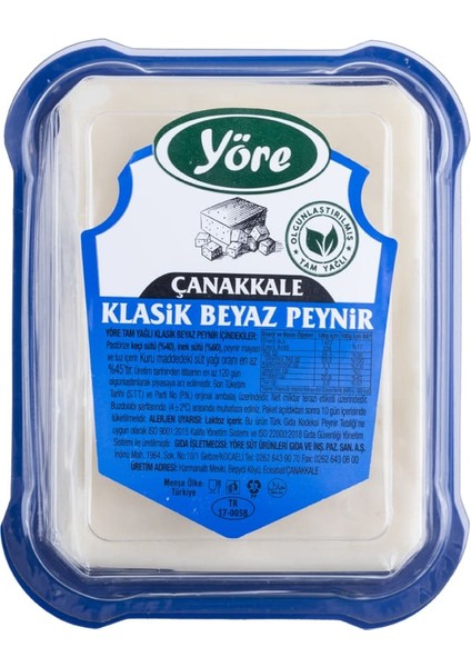 Çanakkale Klasik Beyaz Peyniri (%40 keçi, %60 inek sütü) 3 x 300 gr