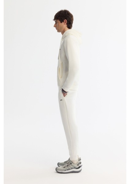 Erkek Ekru Kapüşonlu Baskılı Elastan Sweatshirt A42y1262 modelleri