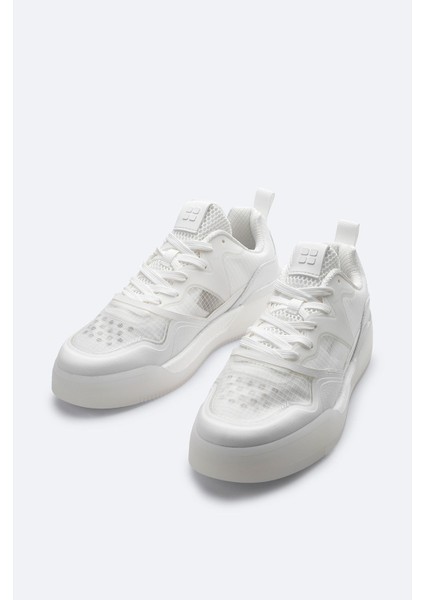 Erkek Beyaz Esnek Taban Sneaker Ayakkabı A41y8028 fiyatları