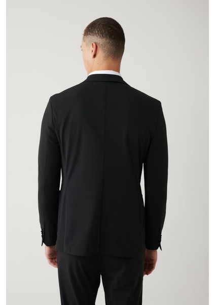 Erkek Siyah Astarsız Su Itici Bi Stretch Lightweight Ceket A41y4030 fırsatları