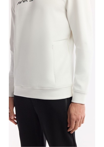 Erkek Ekru Bisiklet Yaka Baskılı Bi Stretch Interlok Sweatshirt A51y1208 modelleri