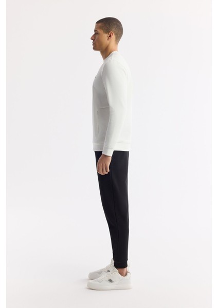 Erkek Ekru Bisiklet Yaka Baskılı Bi Stretch Interlok Sweatshirt A51y1208 fırsatları