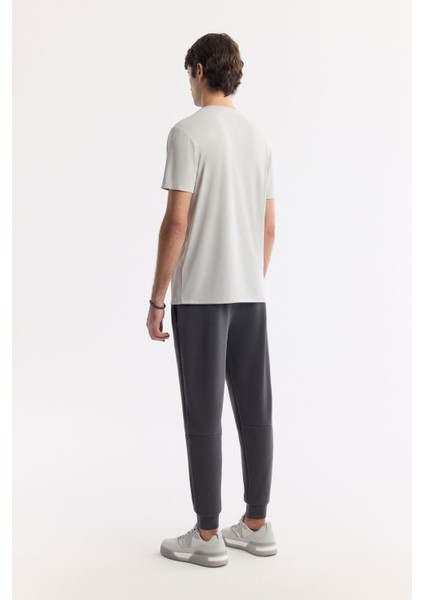Erkek Açık Gri Bisiklet Yaka Baskılı Shoft Touch Flamlı T-Shirt A51Y1138 fırsatları