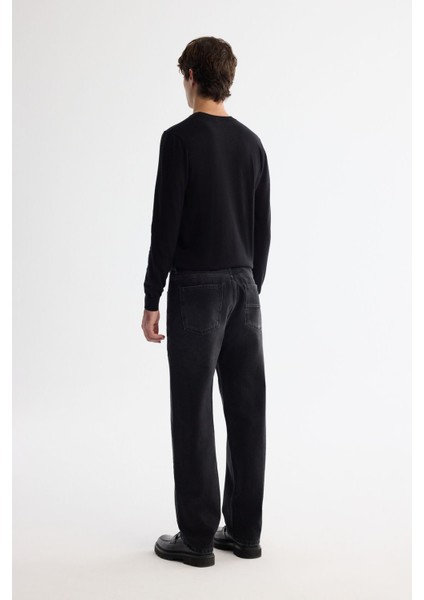 Erkek Antrasit Tokyo Straight Fit Eskitme Yıkama Jean Pantolon A42y3535 modelleri