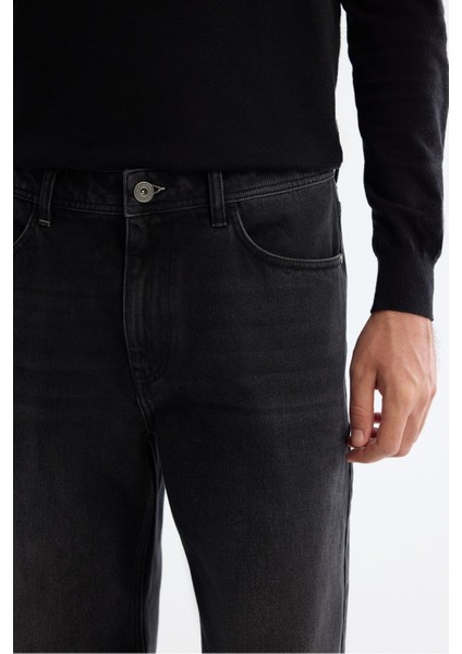 Erkek Antrasit Tokyo Straight Fit Eskitme Yıkama Jean Pantolon A42y3535 fırsatları