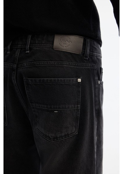 Erkek Antrasit Tokyo Straight Fit Eskitme Yıkama Jean Pantolon A42y3535 indirimleri