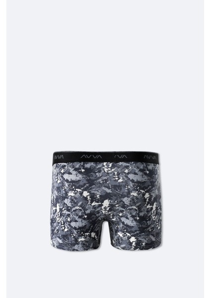 Erkek Gri Kamuflaj Desenli Tekli Boxer A51Y9502 modelleri