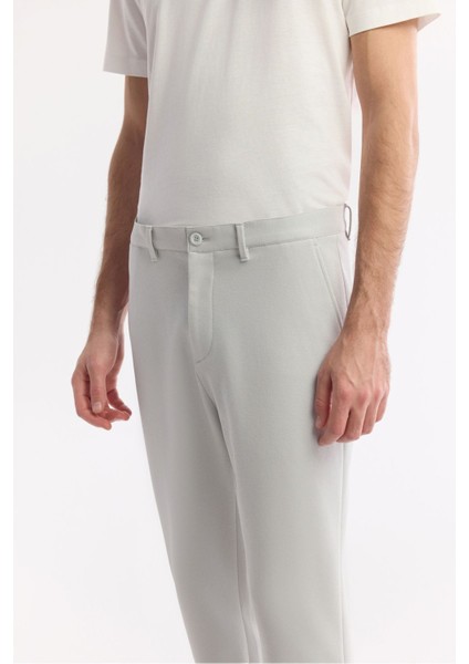 Erkek Açık Gri Carrot Fit Klasik Bel Pamuklu Jersey Pantolon A51y3013 fırsatları