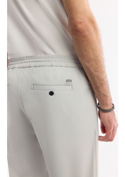Erkek Taş Relaxed Fit Beli Lastikli Bağcıklı Fermuarlı Cepli Pileli Pantolon A51Y3252 fırsatları