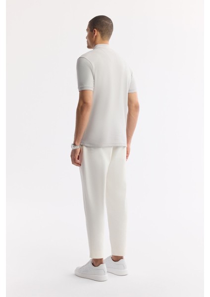 Erkek Taş Regular Fit %100 Pamuk Hızlı Kuruyan Kıvrılmayan Polo Yaka T-Shirt B001032