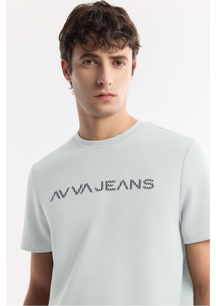 Erkek Mint Yeşil Bisiklet Yaka Reflektörlü Bi Stretch Interlok T-shirt A51y1037 fiyatları