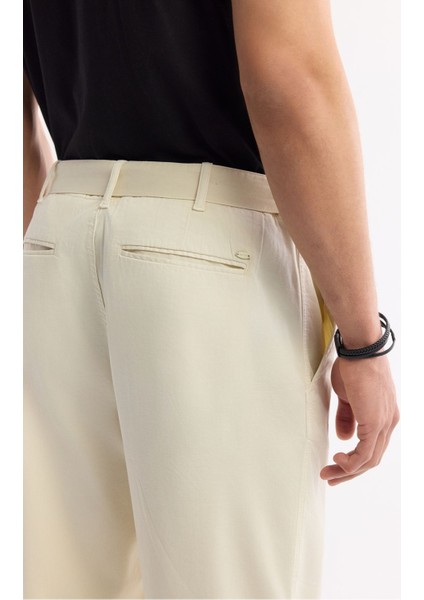 Erkek Bej Klasik Bel Ekstra Kemerli Sardes Baggy Fit Pantolon A51Y3027 indirimleri