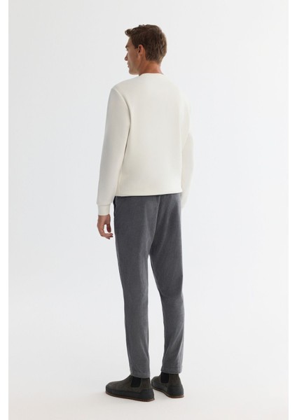 Erkek Petrol Mavi Relaxed Fit Klasik Bel Kalın Fitilli Kadife Chino Pantolon A42y3017 fırsatları