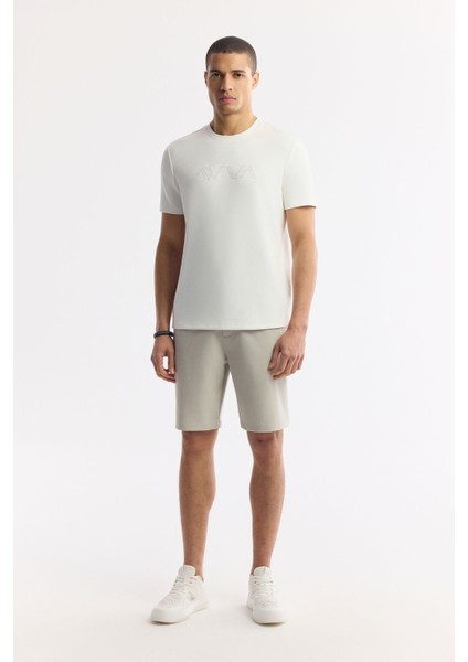 Erkek Beyaz Baskılı Bisiklet Yaka İnterlok T-Shirt A41Y1174 indirimleri