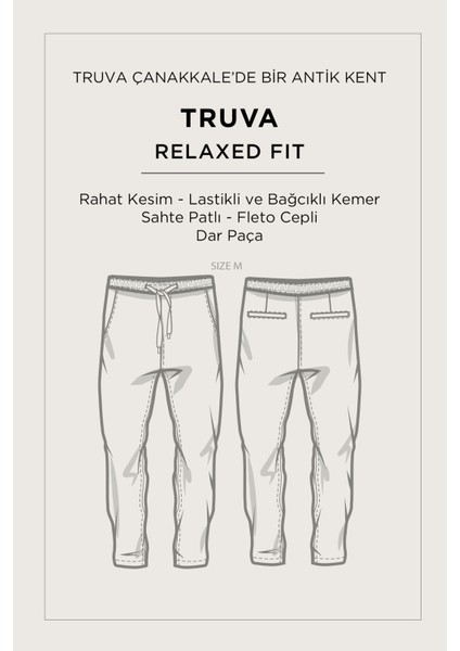 Erkek Siyah Relaxed Fit Beli Lastikli Bağcıklı Soft Touch Pantolon A51Y3031