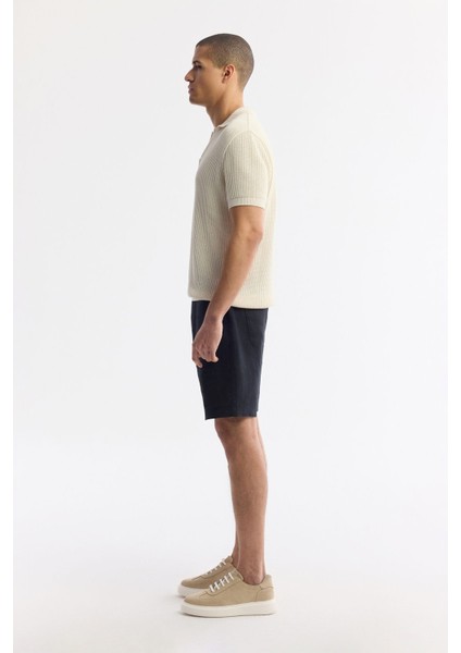 Erkek Bej %100 Pamuk Polo Yaka Düğmesiz Ajurlu Triko T-shirt A51y5166 fırsatları