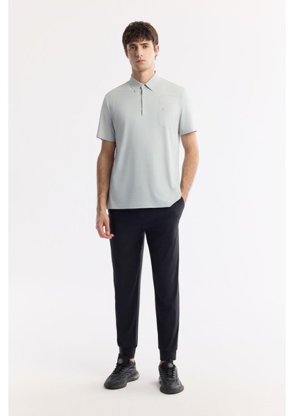 Erkek Gri Kırılmaz Polo Yaka Magnet Düğme Teknik Kumaş T-Shirt A51Y1156 indirimleri
