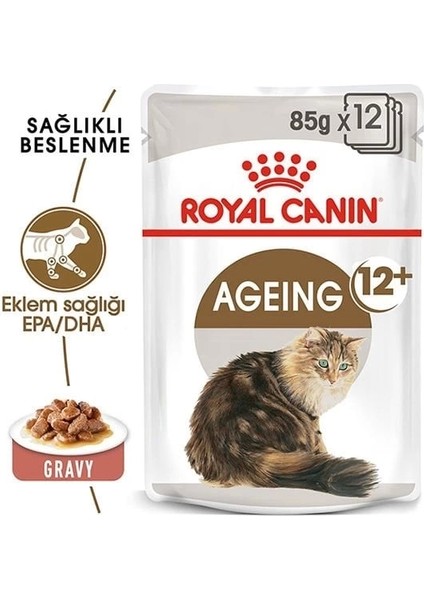 Royal Canin Ageing +12 Gravy Pouch Yaşlı Konserve Kedi Maması 85 gr fiyatları