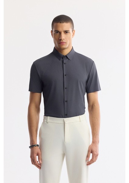 Erkek Kırık Beyaz Slim Fit Beli Lastikli Bi Stretch Kumaş Pantolon A51y3077