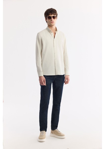 Erkek Indigo Slim Fit Silikon Yıkamalı Jean Pantolon A51y3530