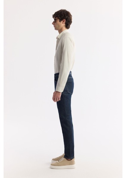 Erkek Indigo Slim Fit Silikon Yıkamalı Jean Pantolon A51y3530 fiyatları