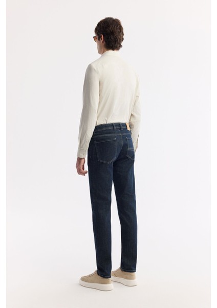 Erkek Indigo Slim Fit Silikon Yıkamalı Jean Pantolon A51y3530 modelleri