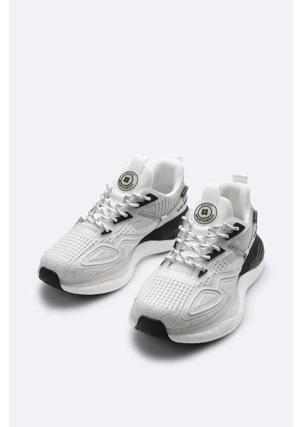 Erkek Beyaz Esnek Taban Sneaker Ayakkabı A41y8005