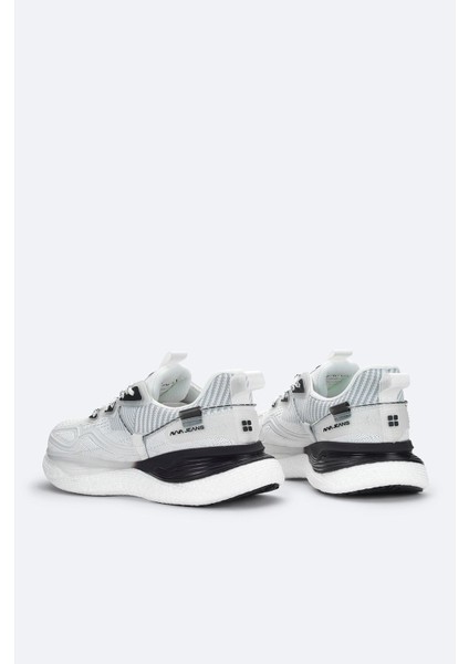 Erkek Beyaz Esnek Taban Sneaker Ayakkabı A41y8005