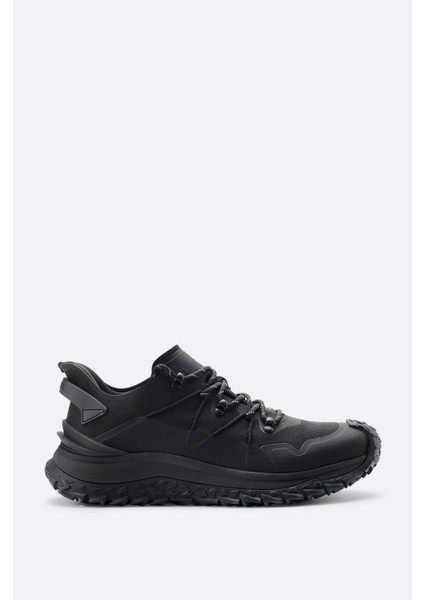 Erkek Siyah %100 Kauçuk Taban Su Itici Sneaker Ayakkabı A42y8011