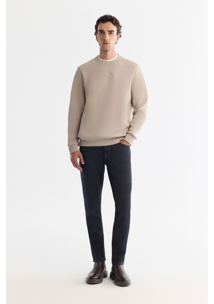 Erkek Taş Bisiklet Yaka Içi 3 Iplik Şardonlu Sweatshirt B001033 indirimleri