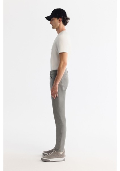 Erkek Açık Haki Eskitme Yıkamalı Esnek Jean Pantolon B003524 fiyatları