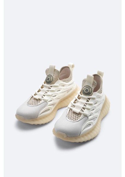 Erkek Bej Esnek Taban Sneaker Ayakkabı A41Y8023
