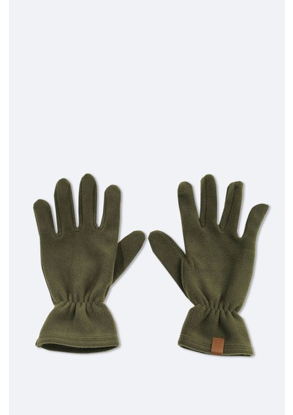 Erkek Haki Polar Basic Boyunluk Bere ve Eldiven Seti B009250 fırsatları